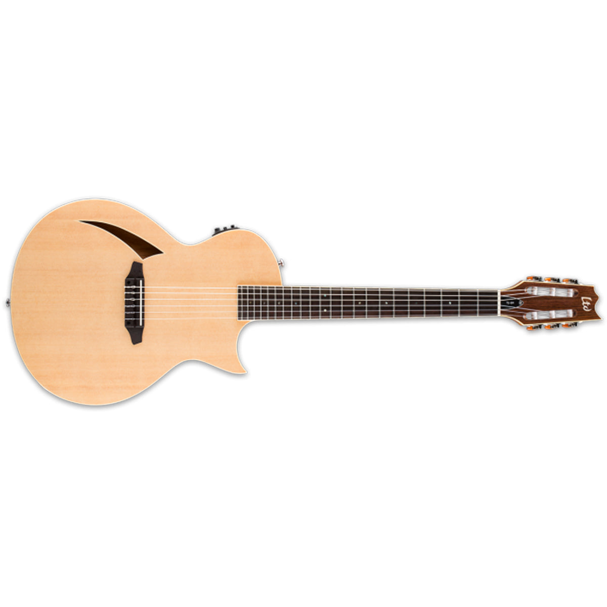 ESP LTD TL-6N Thinline Series Classical Guitar Natural Nylon Transducer w/ Fishman Pickup Preamp LTL-6NNAT