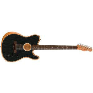 Fender Acoustasonic Player Telecaster Guitar Rosewood FB Brushed Black - MIM 0972213239