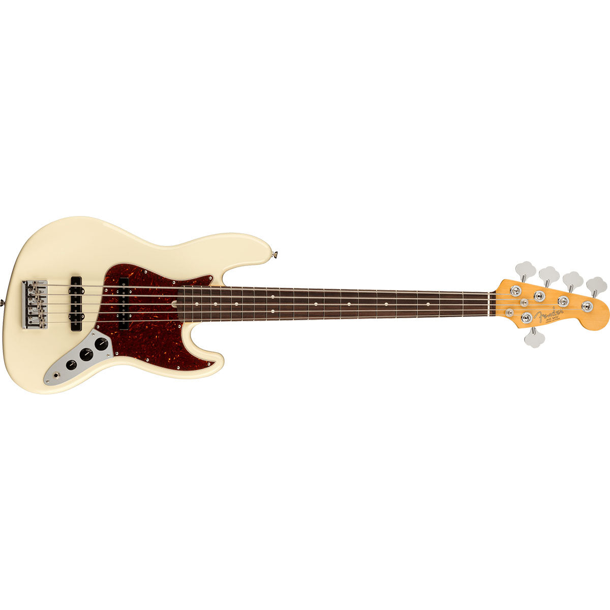 Fender American Professional II Jazz Bass V Guitar 5-String Rosewood Fingerboard Olympic White - 0193990705