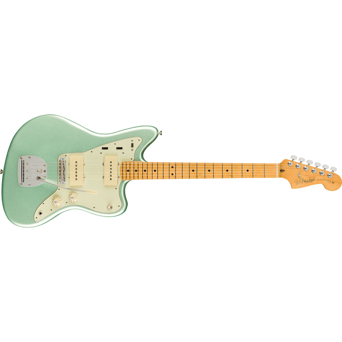 Fender American Professional II Jazzmaster Electric Guitar Maple Fingerboard Mystic Surf Green - 0113972718