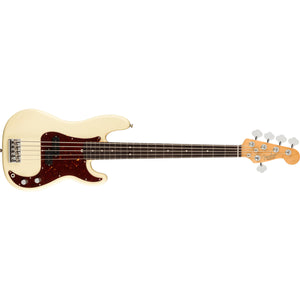 Fender American Professional II Precision Bass V Guitar 5-String Rosewood Fingerboard Olympic White - 0193960705