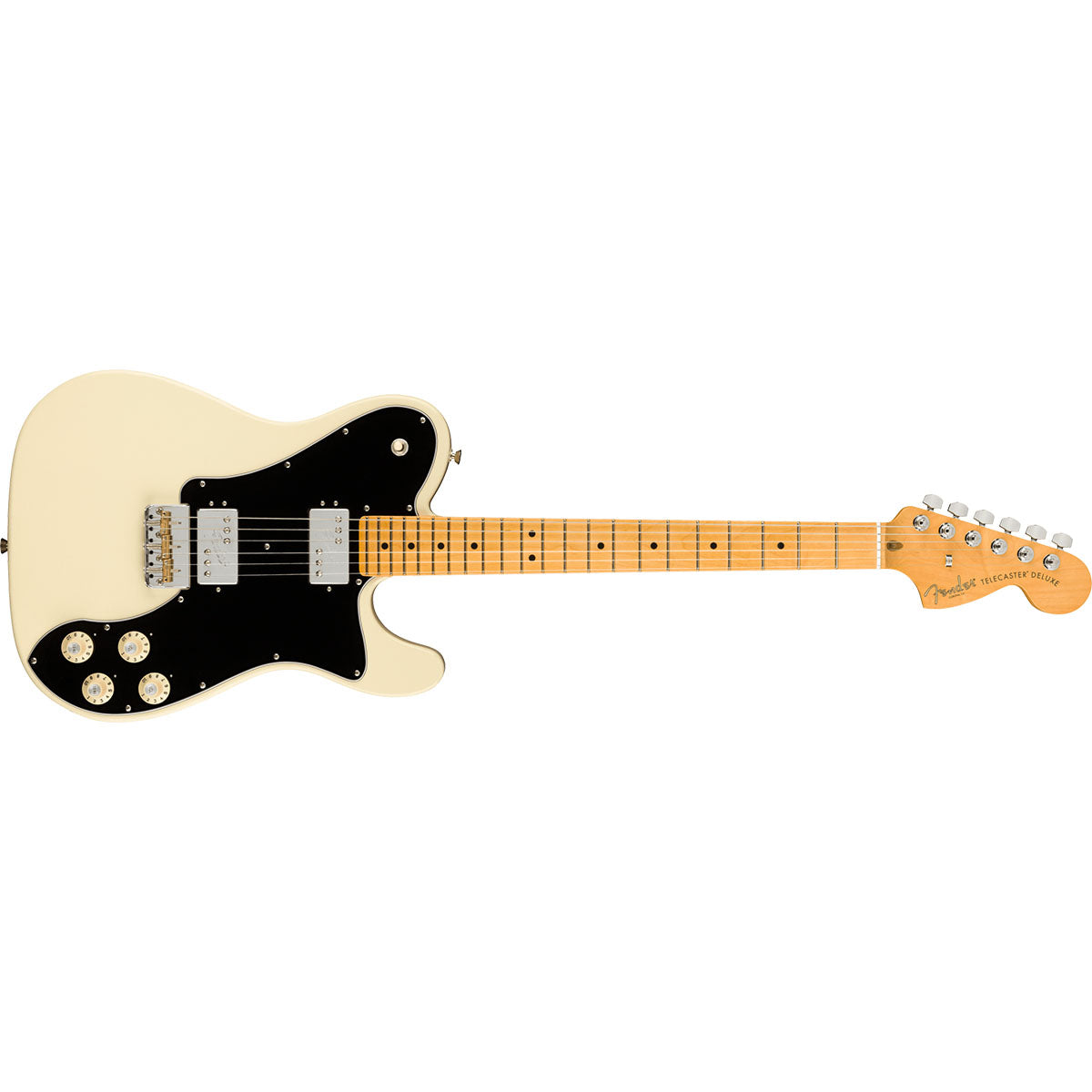 Fender American Professional II Telecaster Electric Guitar Deluxe Maple Fingerboard Olympic White - 0113962705