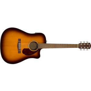 Fender CD-140SCE Acoustic Guitar Dreadnought 3-Colour Sunburst w/ Cutaway, Pickup & Case - 0970213332