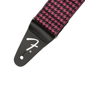 Fender Houndstooth Guitar Strap Pink