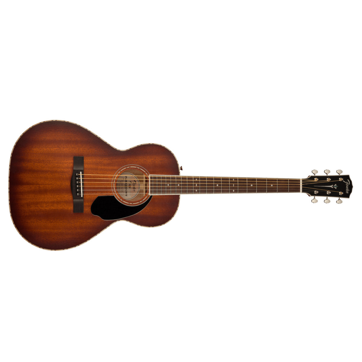 Fender Paramount PS-220E Acoustic Guitar Parlor All Mahogany Aged Cognac Burst - 0970320337