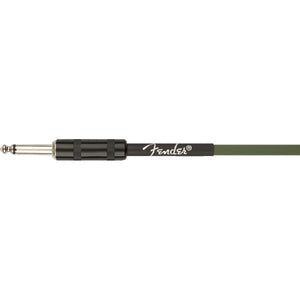 Fender Strummer Pro Guitar Cable 4m (13ft) Instrument Lead Drab Green Joe Strummer Signature - 0990810276