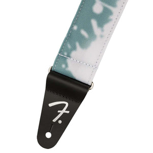 Fender Tie Dye Acid Wash Guitar Strap Teal - 0990637208