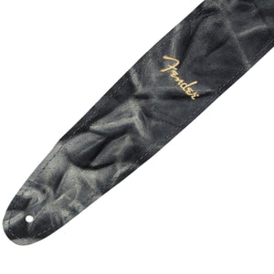 Fender Tie Dye Leather Guitar Strap Black - 0990650106