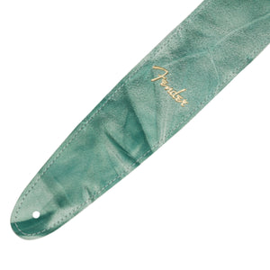 Fender Tie Dye Leather Guitar Strap Sage Green - 0990650107