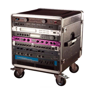 Gator GRC-BASE-14 Molded PE Audio Console Rack 14U 21inch Deep w/ Casters