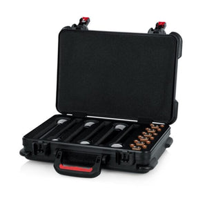 Gator GTSA-MICW6 TSA Molded PE Wireless Microphone Case (Holds 6x Mics)