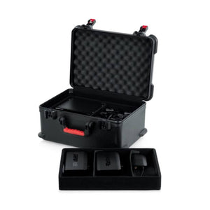 Gator GTSA-MICW7 TSA Molded PE Wireless Microphone Case (Holds 7x Mics)