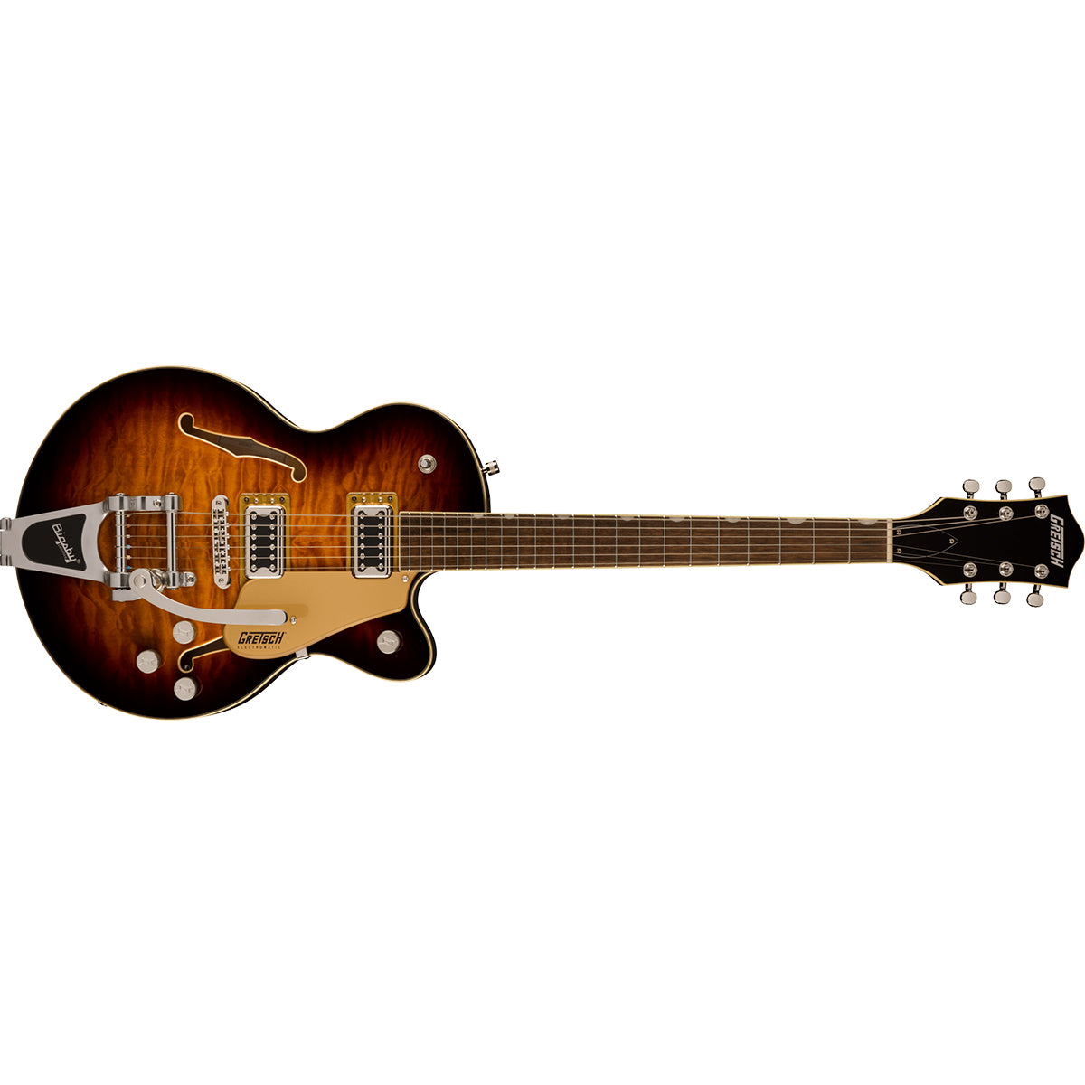 Gretsch G5655T-QM Electromatic Center Block Jr. Single-Cut Electric Guitar Quilted Maple Sweet Tea w/ Bigsby - 2509876539