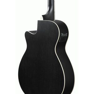 Ibanez AEG7MH Acoustic Guitar Weatherd Black Open Pore