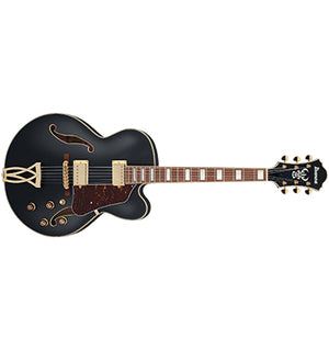 Ibanez AF75G BKF Artcore Semi Hollow Electric Guitar Black Flat