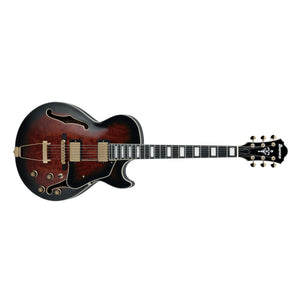 Ibanez AG95QA Artcore Electric Guitar Hollow Body Dark Brown Sunburst - AG95QADBS