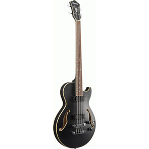 Ibanez AGB200 Artcore Electric Bass Guitar Hollow Body Black Flat