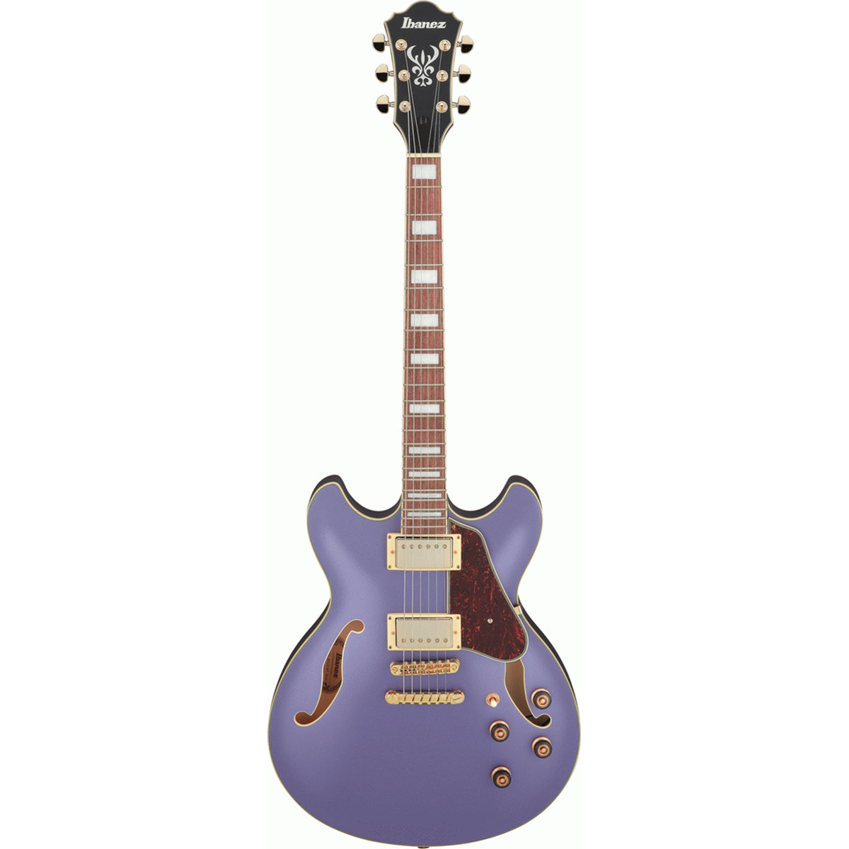 Ibanez AS73G Artcore Electric Guitar Hollow Body Metallic Purple Flat