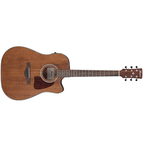 Ibanez AW54CE OPN Artwood Dreadnought Acoustic Guitar Open Pore Natural w/ Pickup & Cutaway