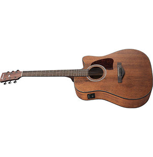 Ibanez AW54CE OPN Artwood Dreadnought Acoustic Guitar Open Pore Natural w/ Pickup & Cutaway