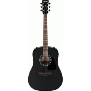 Ibanez AW84 Artwood Acoustic Guitar Weathered Black Open Pore