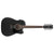 Ibanez AW8412CE Acoustic Guitar 12-String Dreadnought Weathered Black w/Pickup & Cutaway - AW8412CEWK