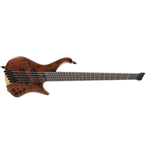 Ibanez EHB1265MS Headless Bass Guitar 5-String Multi-Scale Natural Mocha Low Gloss w/ Gig Bag