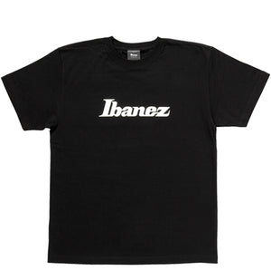 Ibanez IBAT007L Black T-Shirt White Logo Large