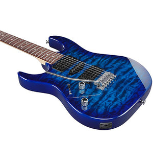 Ibanez RX70QAL TBB Electric Guitar Left Handed Transparent Blue Burst