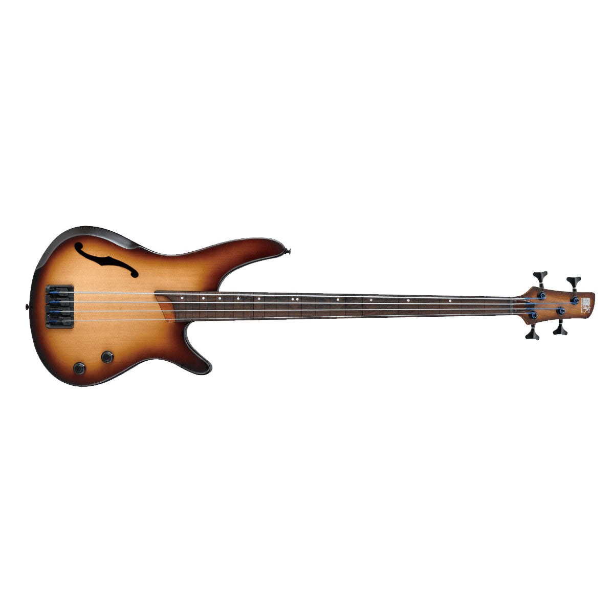 Ibanez SRH500F Bass Guitar Fretless Semi-Hollow Natural Browned Burst Flat - SRH500FNNF