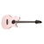 Ibanez TCY10E Talman Double Cutaway Acoustic Guitar Gloss Pastel Pink w/ Pickup - TCY10EPKH