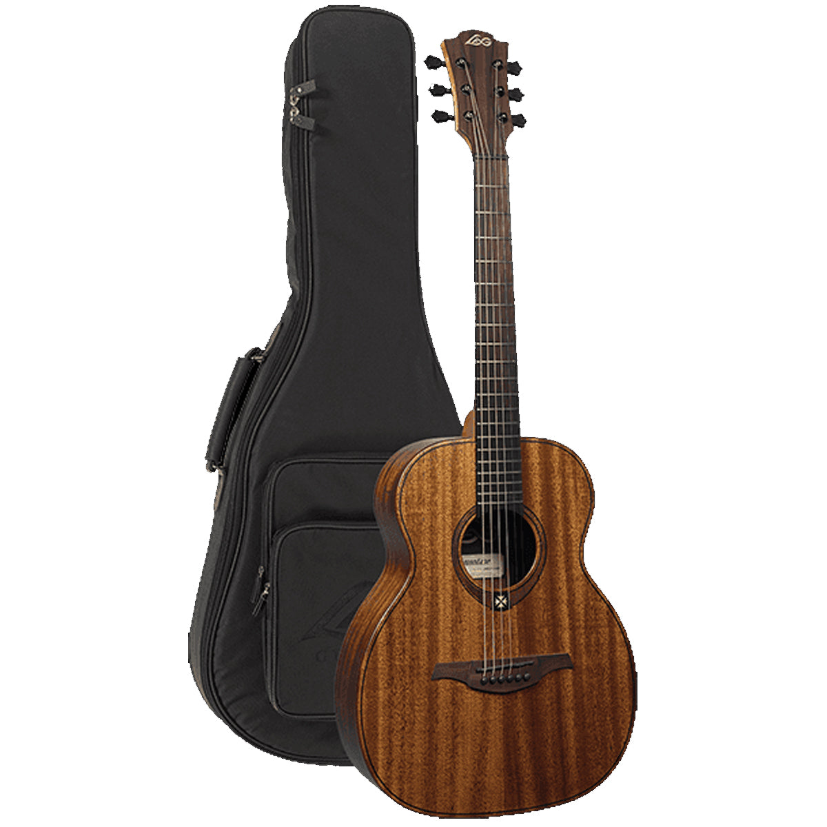 Lag Tramontane TRAVEL-KA Acoustic Guitar Traveller Khaya Solid Mahogany Top