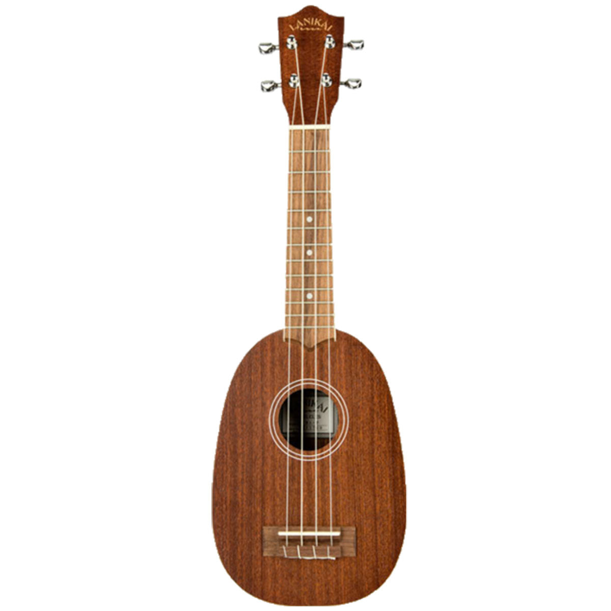 Lanikai Mahogany Series Pineapple Ukulele Natural Satin Uke w/ Gig Bag -  Belfield Music