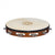 Meinl TAH1A-AB Headed Wood Tambourine African Brown w/ 1 Row Aluminum Jingles