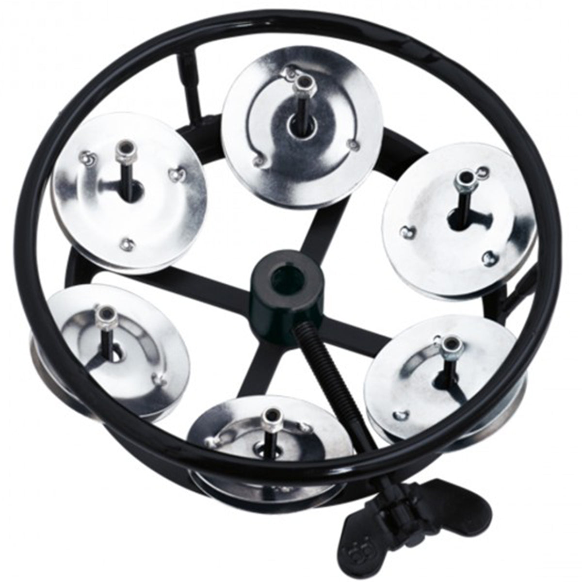 Meinl THH1BK Hi-Hat Tambourine Black w/ Stainless Steel Jingles