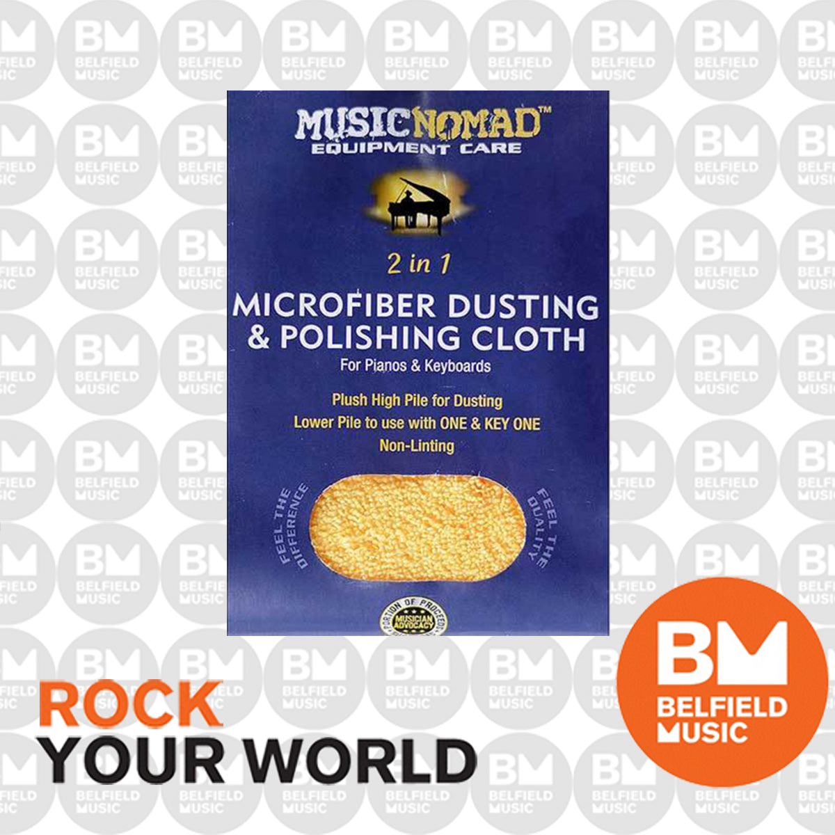 Music Nomad Microfiber Dusting & Polishing Cloth - Pianos