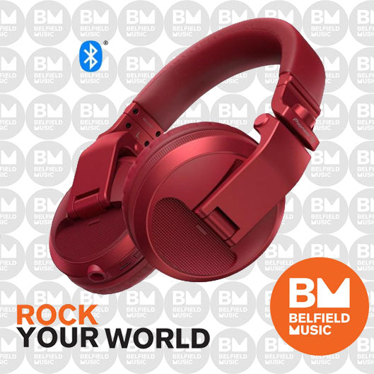 Pioneer HDJ-X5BT Over-ear DJ headphones w/ Bluetooth (Red) - Buy