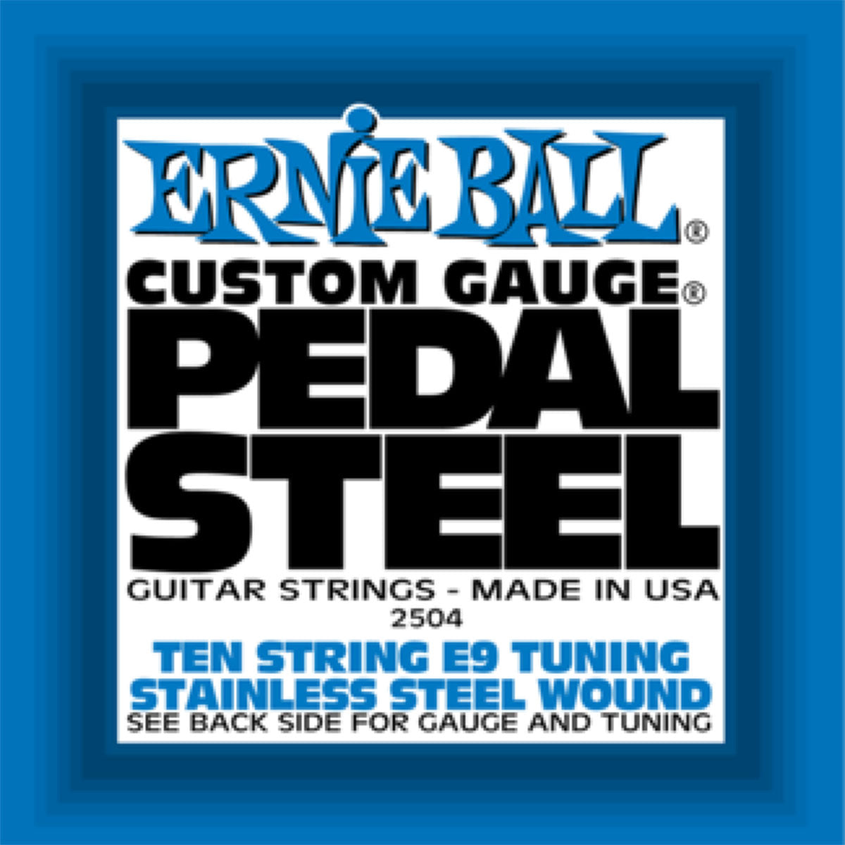 Ernie Ball 2504 Electric Guitar Strings Pedal Steel 10-String Stainless Steel E9 Tuning