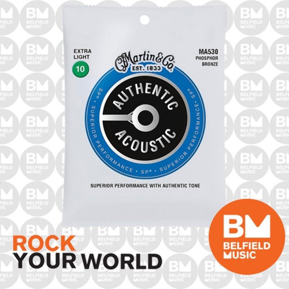 Martin MA530 Acoustic Guitar Strings Extra Light SP Phosphor