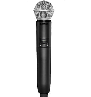 Shure GLX-D+ Wireless Digital Combo System w/ WL185 & SM58 Mic Dual Band 2.4/5.8GHz