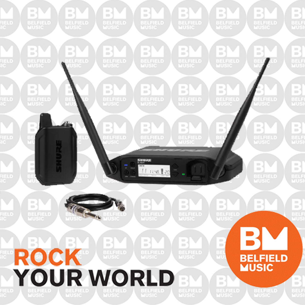 Shure glx online guitar wireless