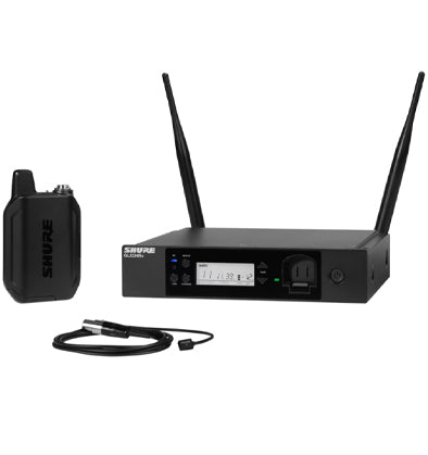 Shure GLX-D+ Wireless Digital Lapel System w/ WL93 Mic Dual Band 2.4/5.8GHz