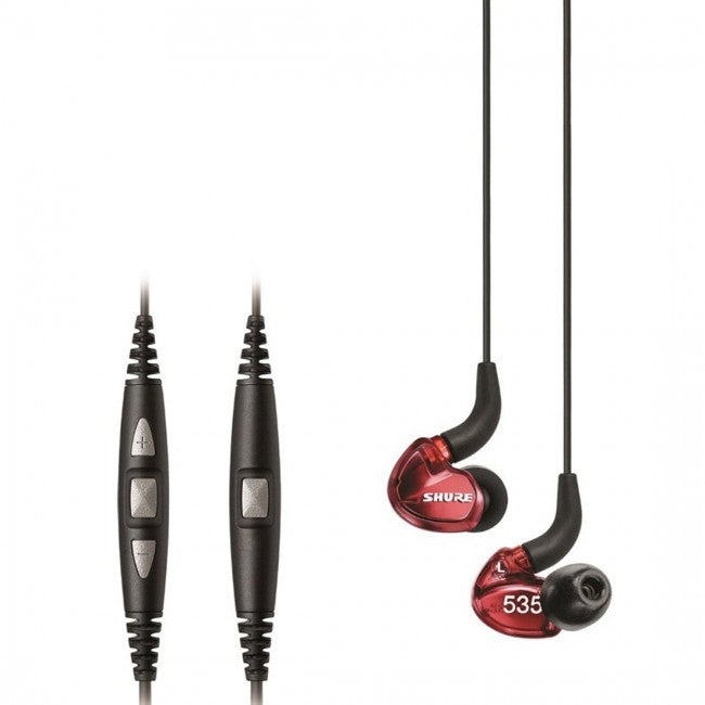 Shure SE535 Earphones Sound Isolating In Ear Red Buy Online