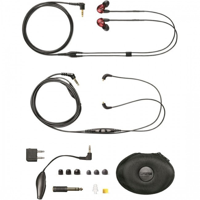 Shure SE535 Earphones Sound Isolating In Ear Red Buy Online