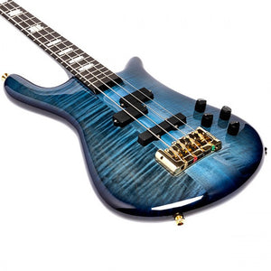 Spector Euro4 LT Bass Guitar Blue Fade Gloss w/ Bartolini Pickups & Darkglass pre