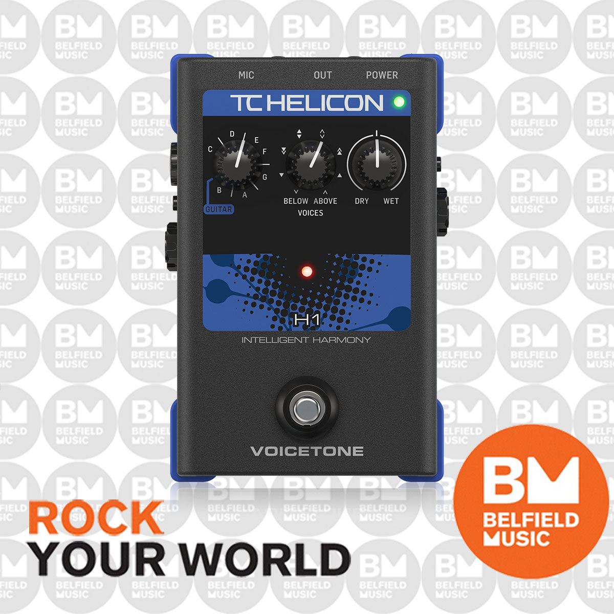 TC Helicon Voicetone H1 Guitar Controlled Vocal Harmony Effects